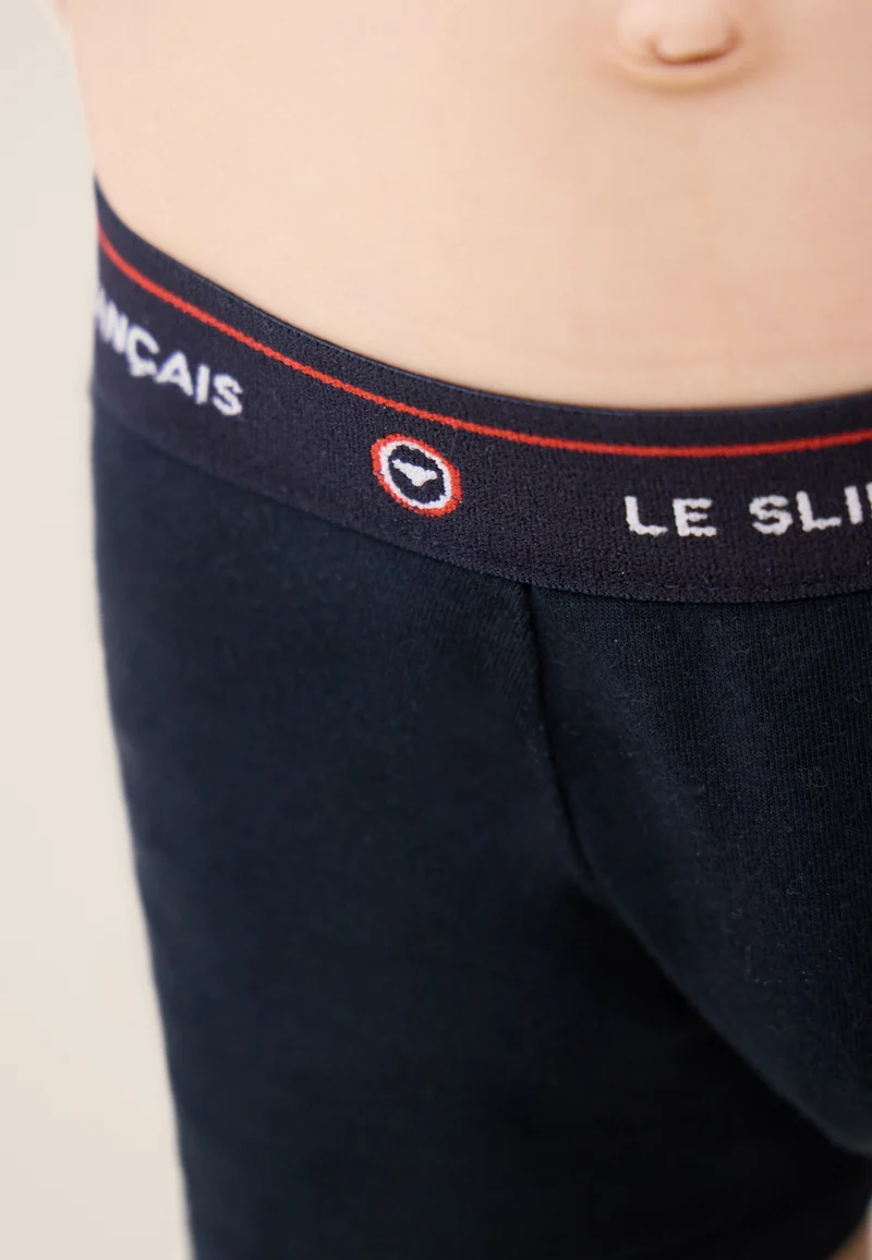 Boxer enfant bleu marine en coton - Petit Joseph Marine