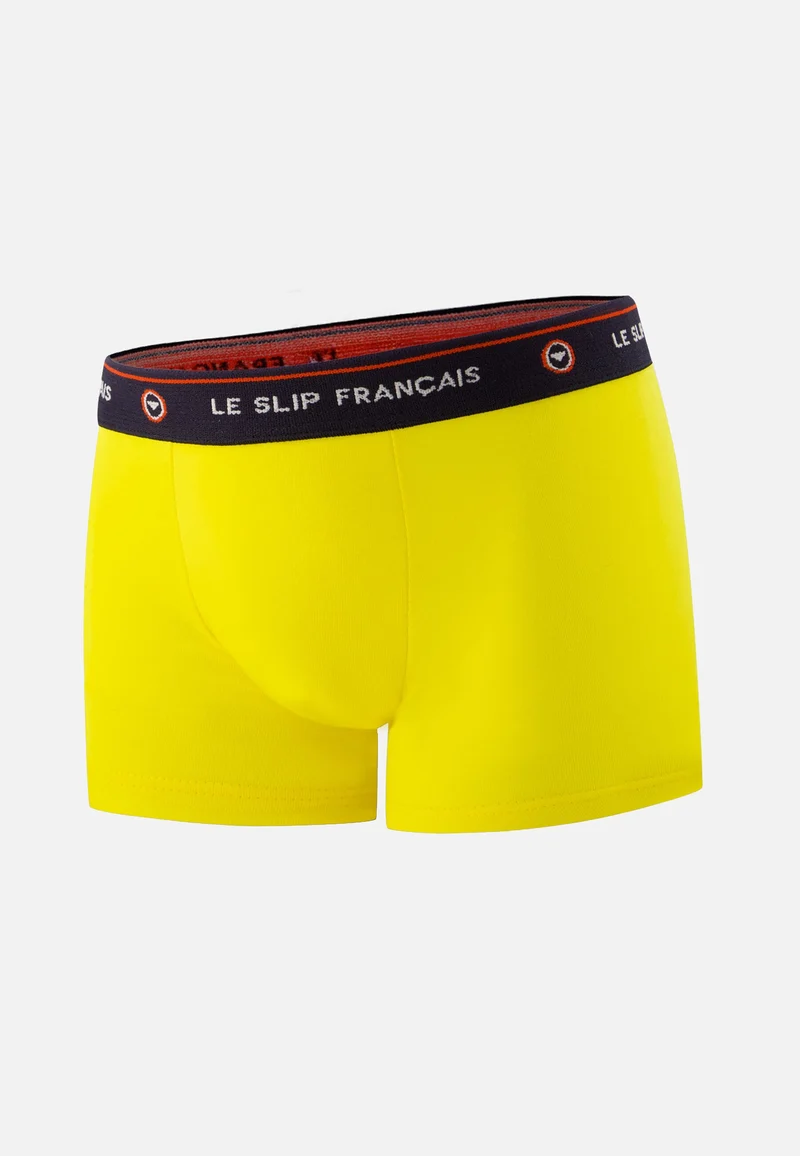 Boxer enfant jaune tournesol en coton - Petit Joseph Tournesol