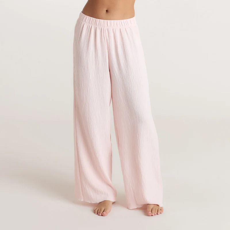 Pantalon de Pyjama Crinkle - Rose