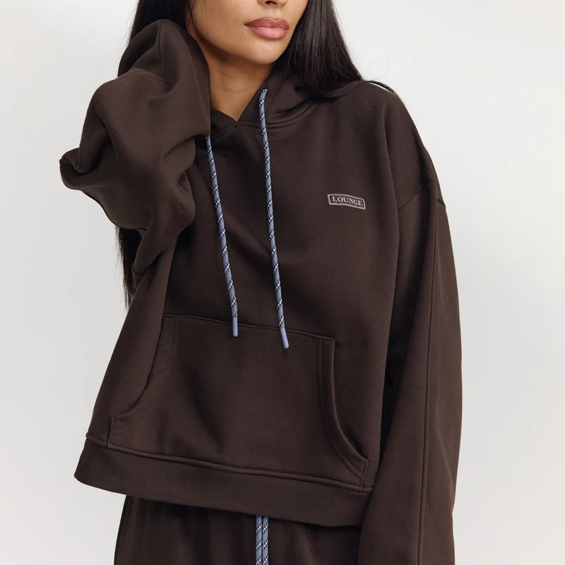 Sweat à Capuche Oversize - Chocolat Noir