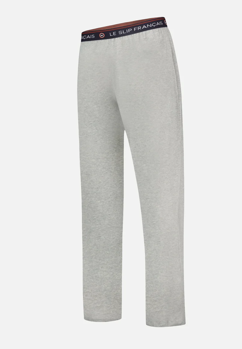 Bas de pyjama long homme gris en coton - Indomptable Gris Chine