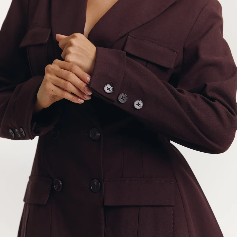 Robe Blazer - Chocolat