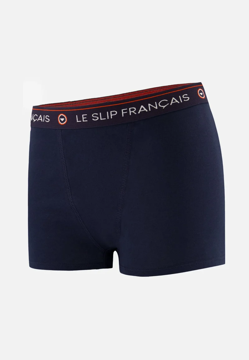 Culotte boxer femme marine en coton - Fougueuse Marine