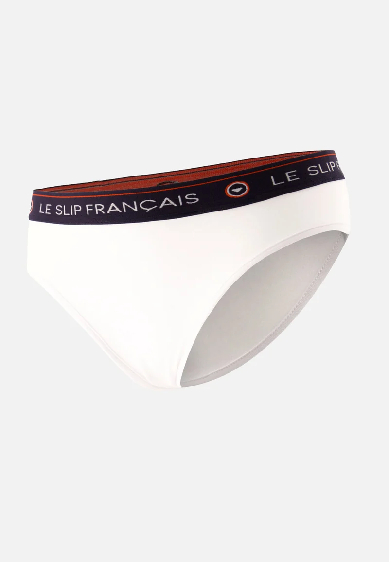 Culotte taille haute blanche en coton - Rieuse Blanc