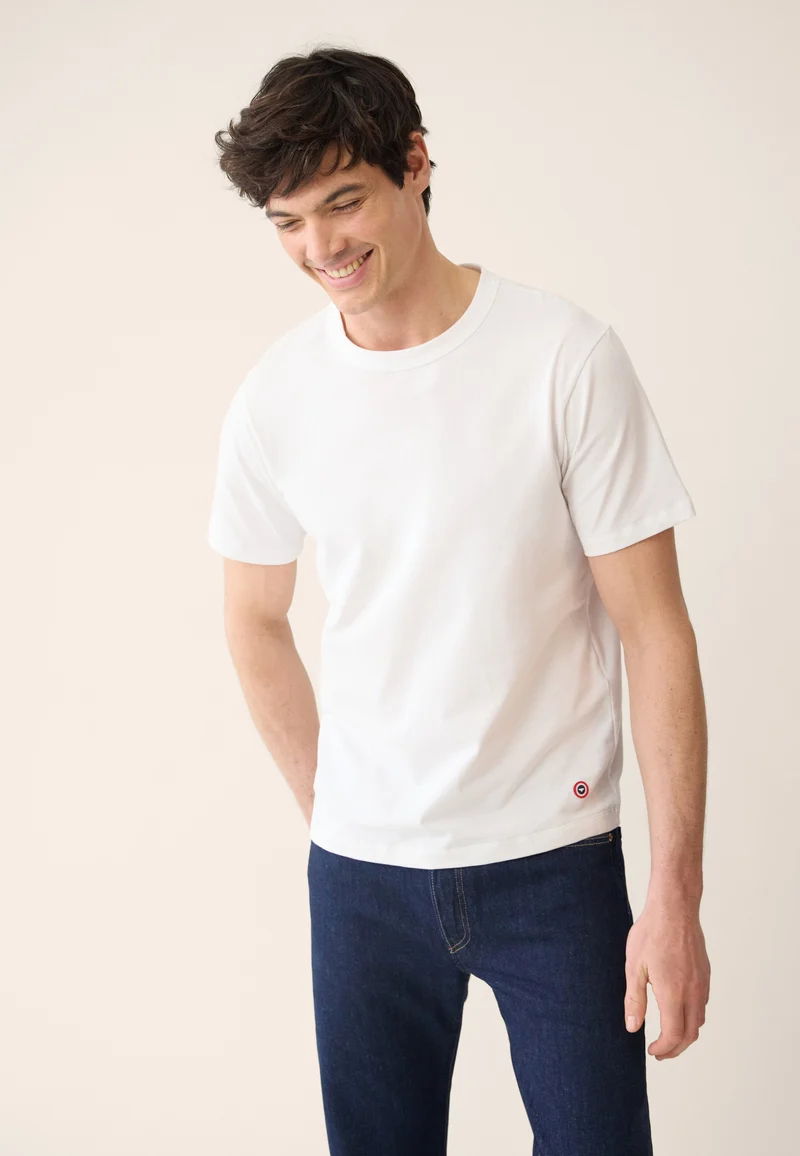 Lot de 3 T-shirts manches courtes en coton - T-Shirts Manches Courtes Formidable Marine Blanc Rouge