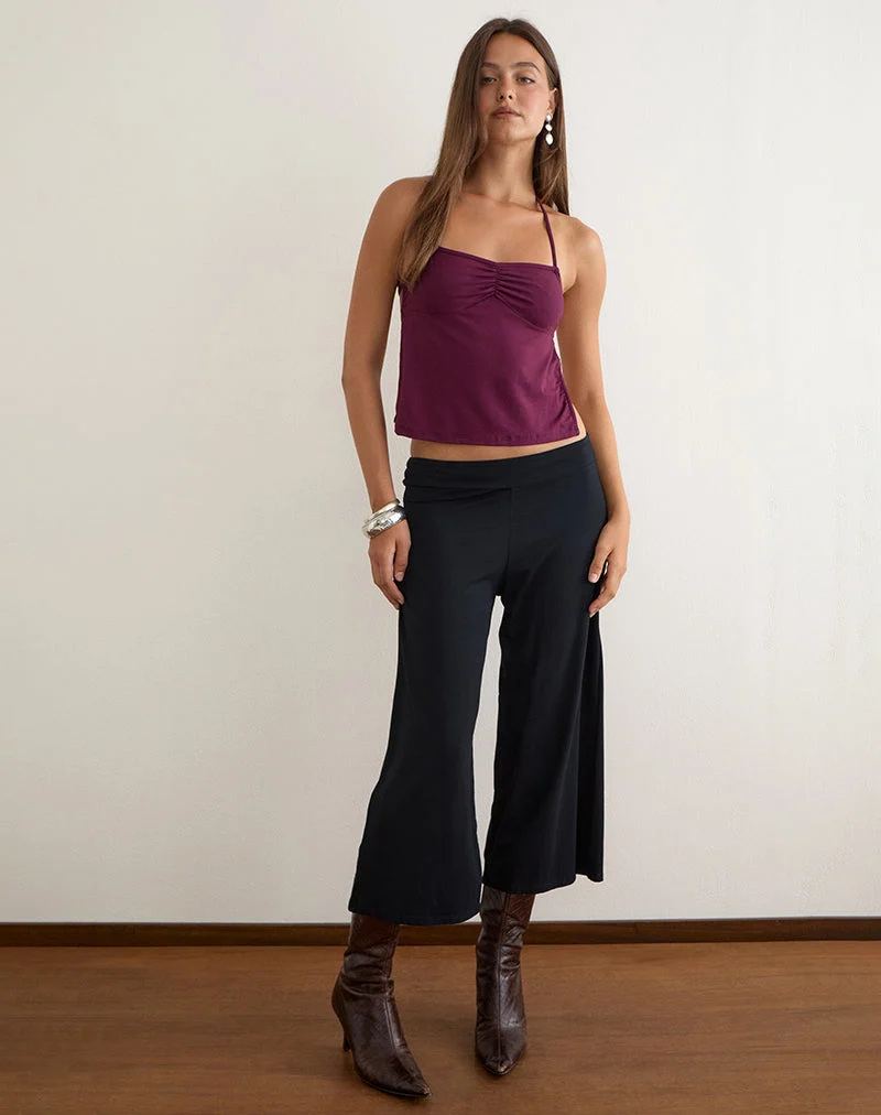 Halter-top Kindos, couleur violet foncé