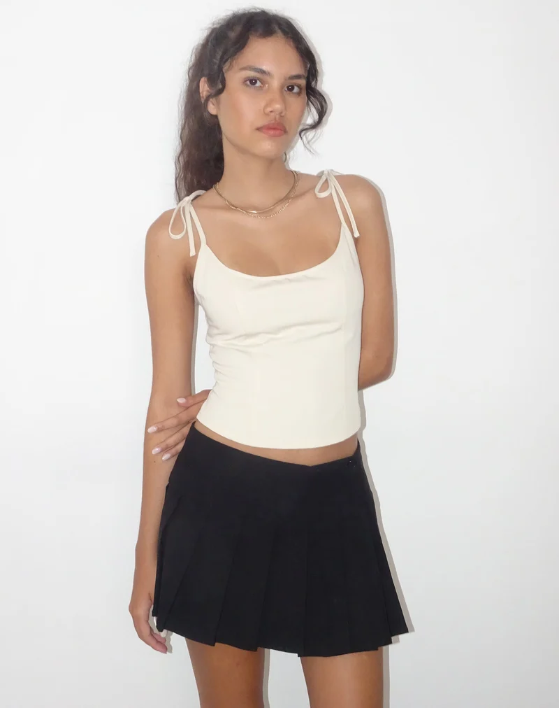 Kiona Corset Top in Tailoring Cream