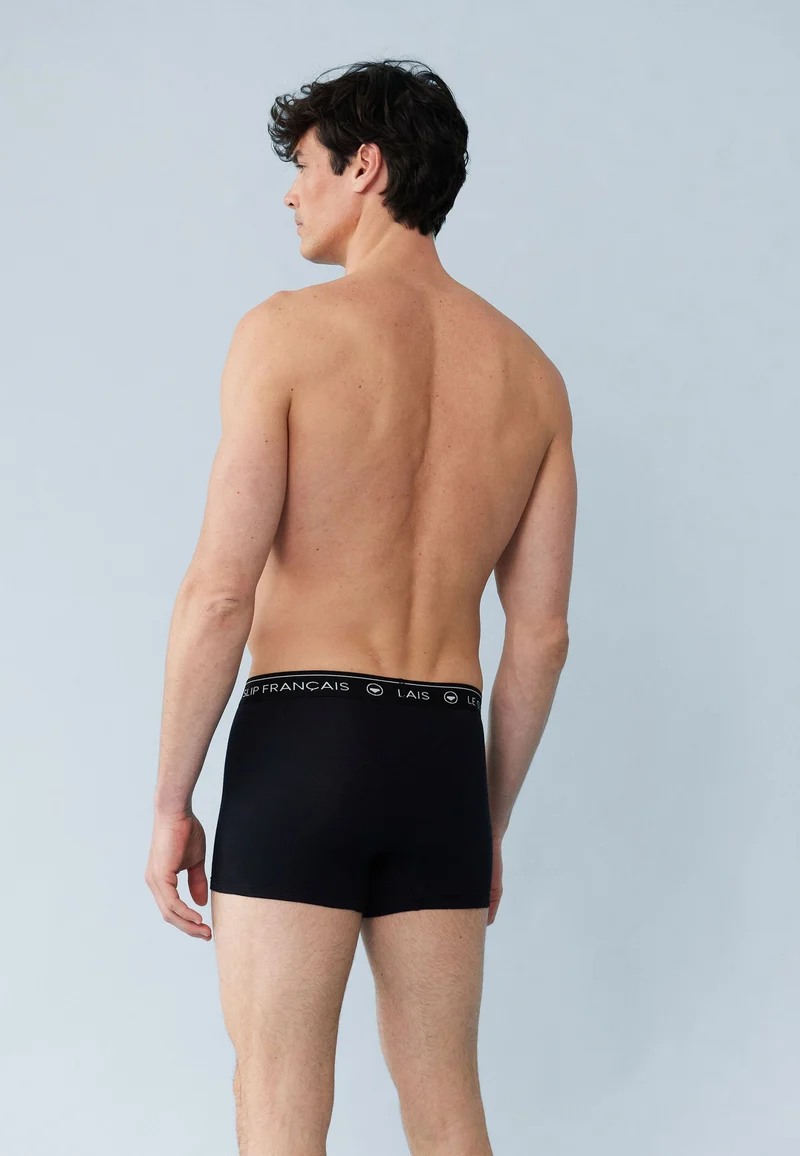 Lot de 3 boxers noir en coton - Boxers Noir