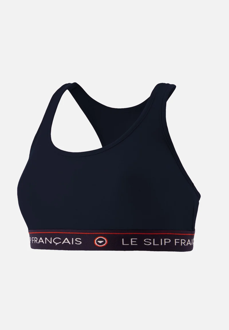 Brassière femme bleu marine en coton - Tapageuse Marine