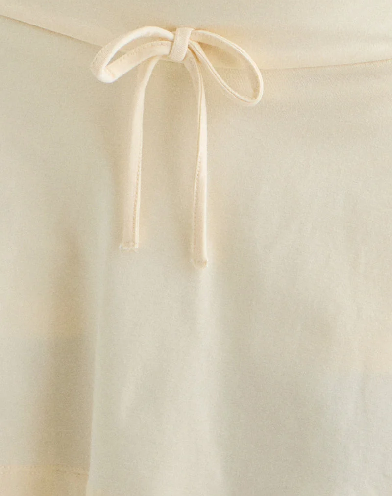 Jupe-short Saeko Micro en Buttermilk