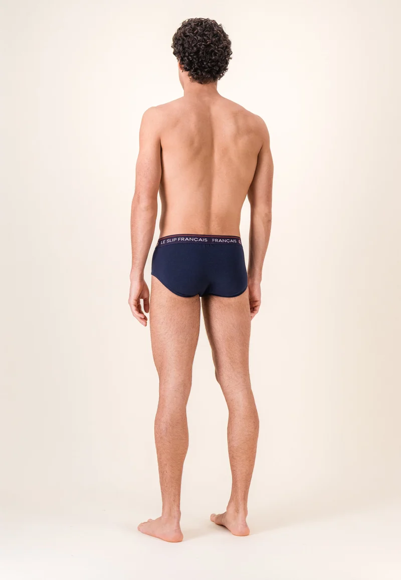 Slip bleu marine en coton - Intrépide Marine