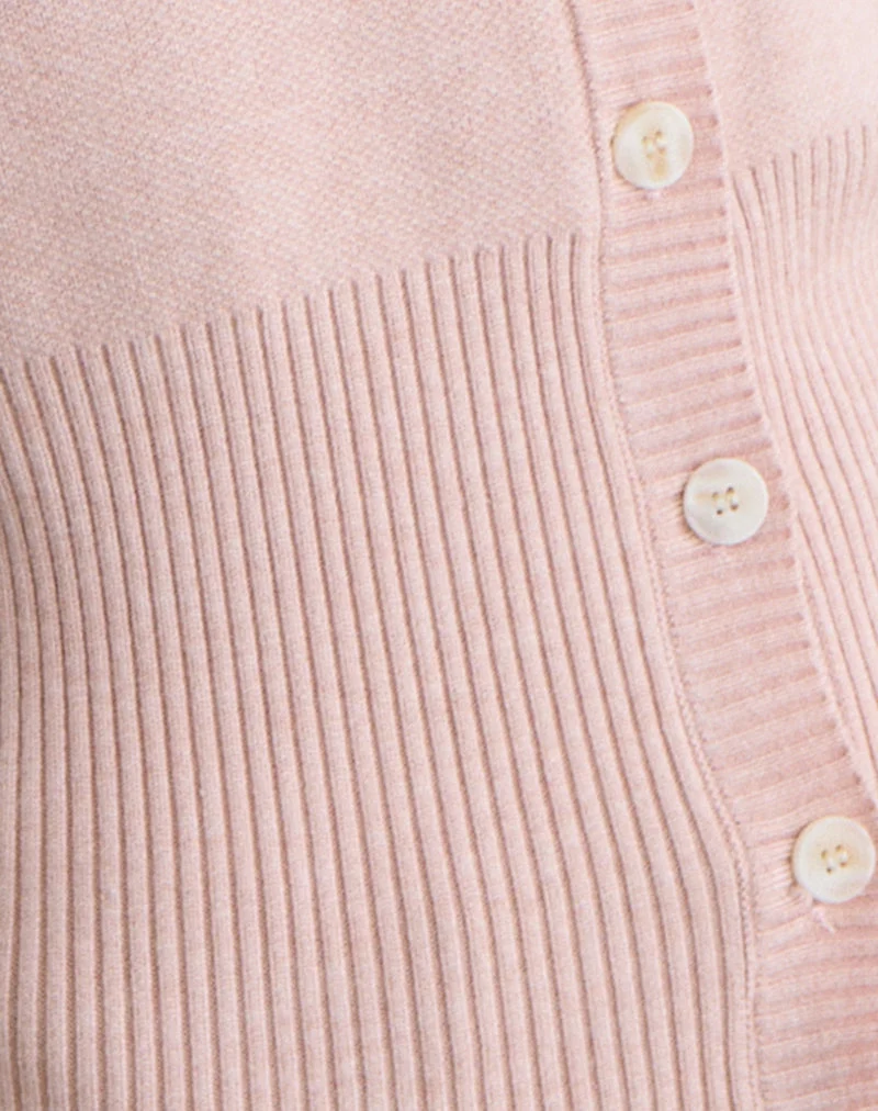 Cardigan à manches longues Subra en rose