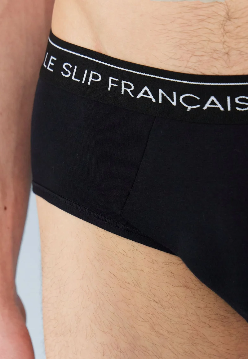 Lot de 6 slips en Coton - Slips Bleu Marine Noir Bleu