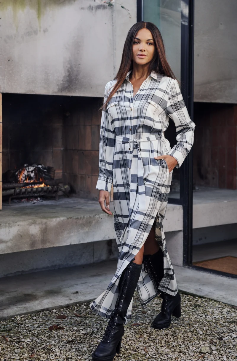 Robe chemise longue Brigitte