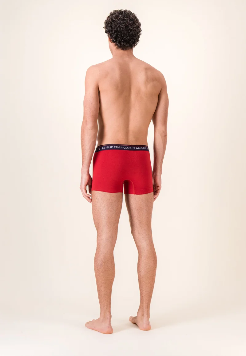 Boxer rouge en coton - Redoutable Rouge Cerise