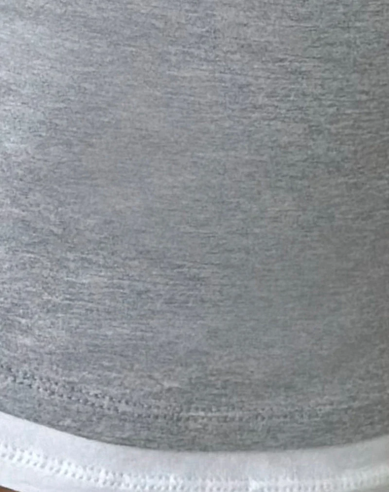 Haut Oslyn, mélange de gris chiné et de blanc
