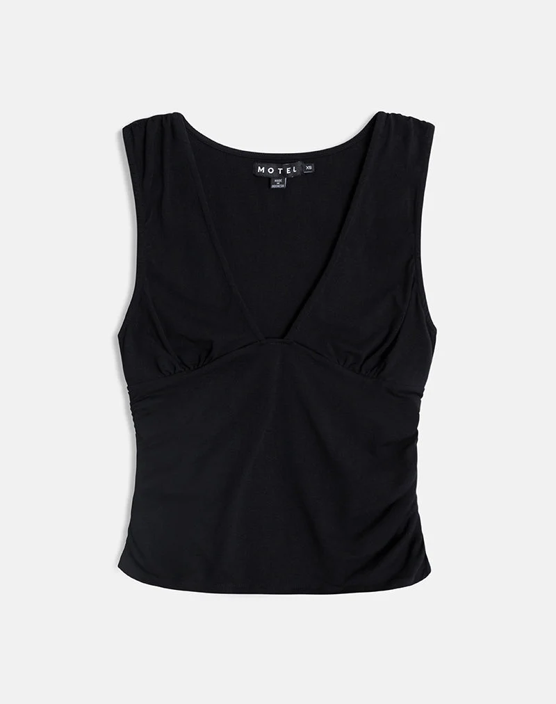 Haut plongeant Lycia noir
