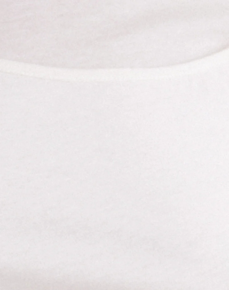 T-shirt à manches dolman en jersey fin, blanc cassé