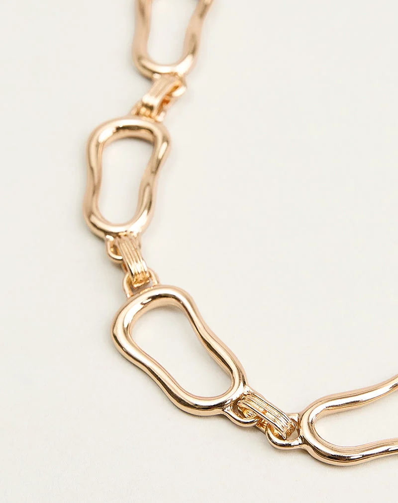 Bracelet fantaisie plaqué or
