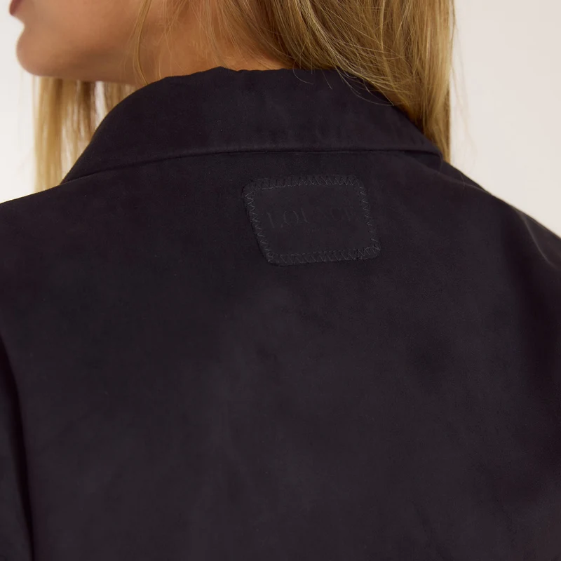 Blazer en Daim - Noir