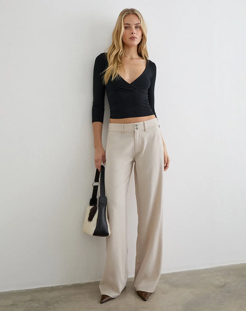 Pantalon Calza, coupe sur mesure, couleur « Cannoli Cream »
