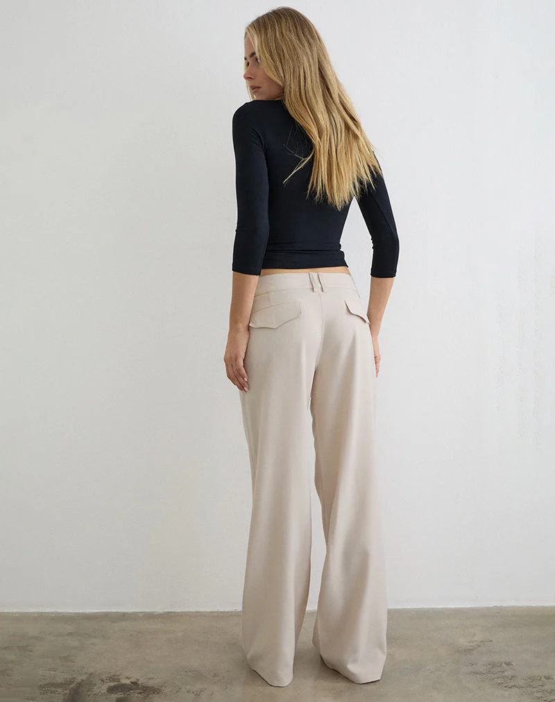 Pantalon Calza, coupe sur mesure, couleur « Cannoli Cream »