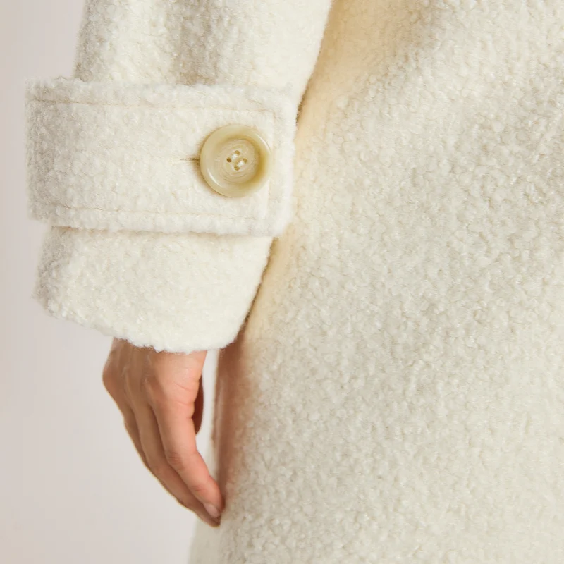 Manteau en Shearling - Crème