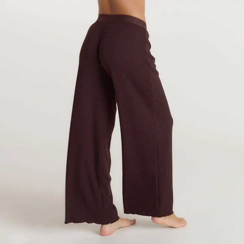 Pantalon de Pyjama Soft Waffle - Chocolat Noir