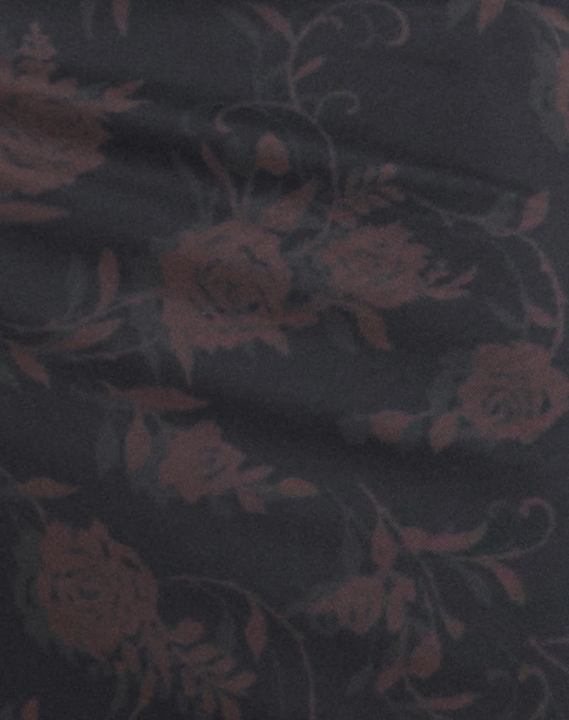 Jupe midi Rajhu en rose dynamique