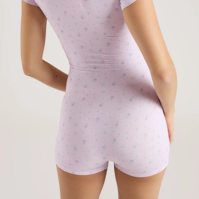 Combinaison en Modal - Lilas Floral