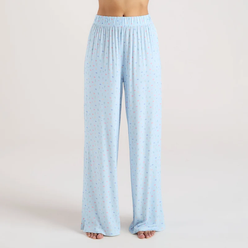 Pantalon de Pyjama en Modal - Bleu Floral