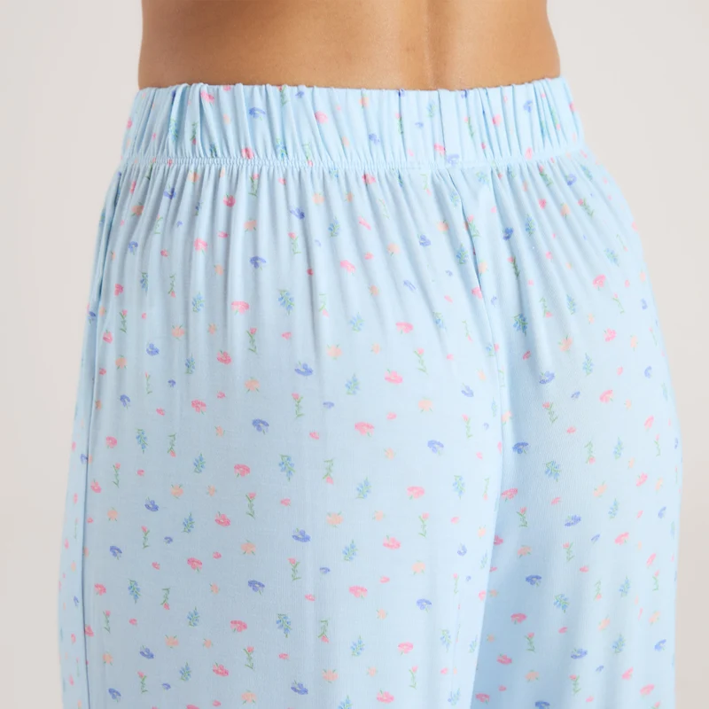 Pantalon de Pyjama en Modal - Bleu Floral