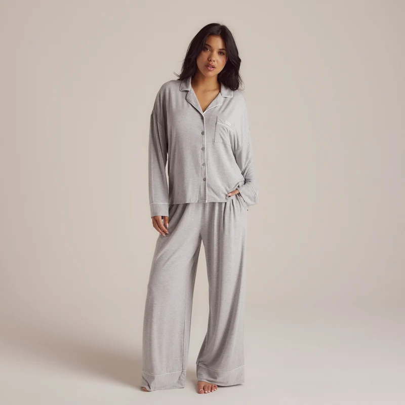 Pantalon de Pyjama en Modal - Gris Chiné