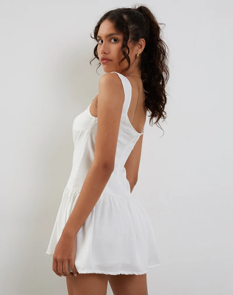 Mini robe Nihao en blanc