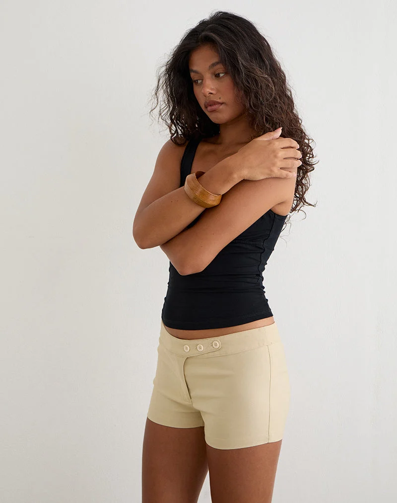 Short Wesara en tissu « Tailoring Buttercream »