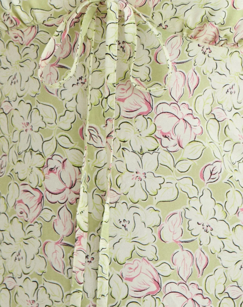 Mini-robe Gadisa, couleur « Blooming Lily Green »