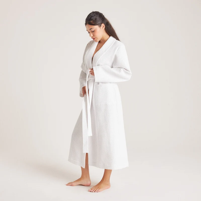 Robe de Chambre Waffle - Blanc