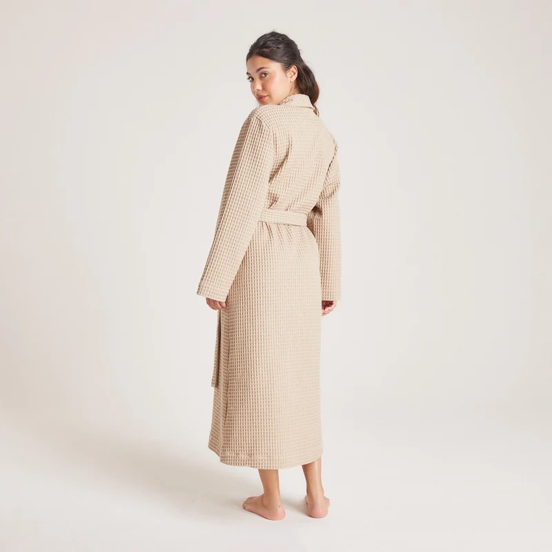 Robe de Chambre Waffle - Vison