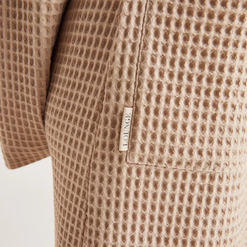 Robe de Chambre Waffle - Vison