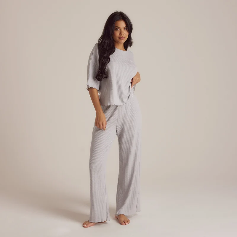 Pantalon de Pyjama Soft Waffle - Givre