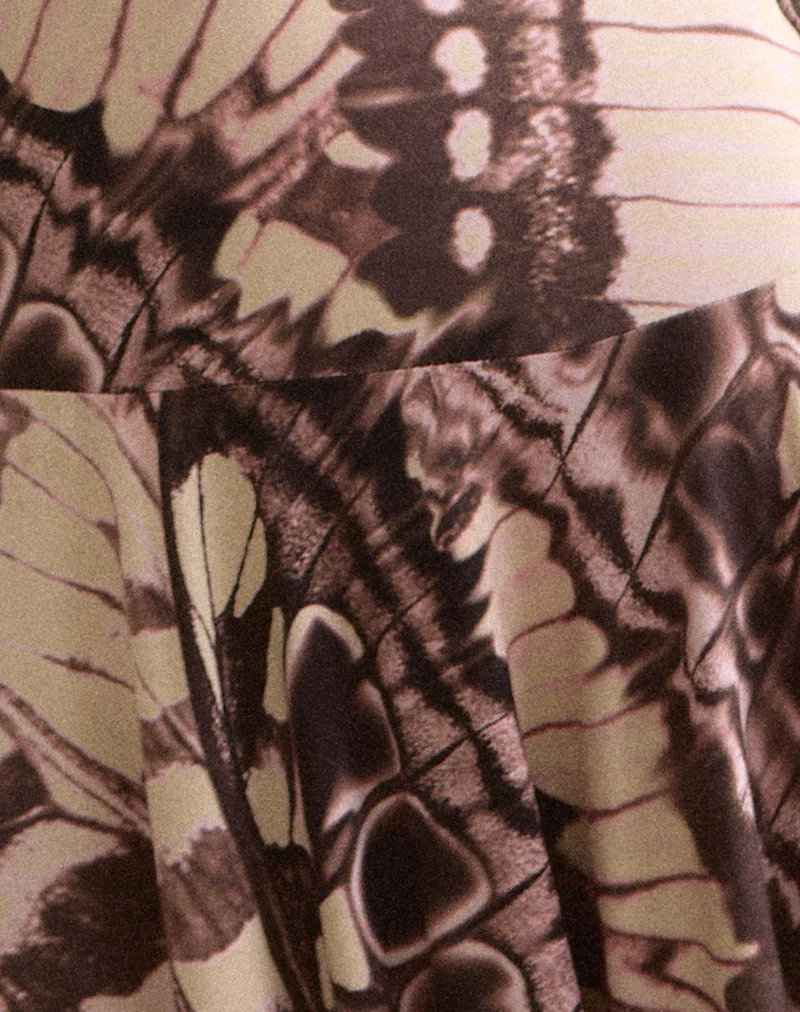 Mini-robe à bretelles Kalon, couleur « Enchanted Brown »