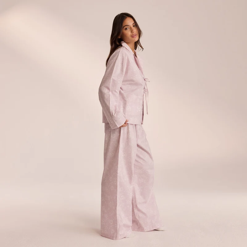 Pantalon de Pyjama en Coton - Lilas
