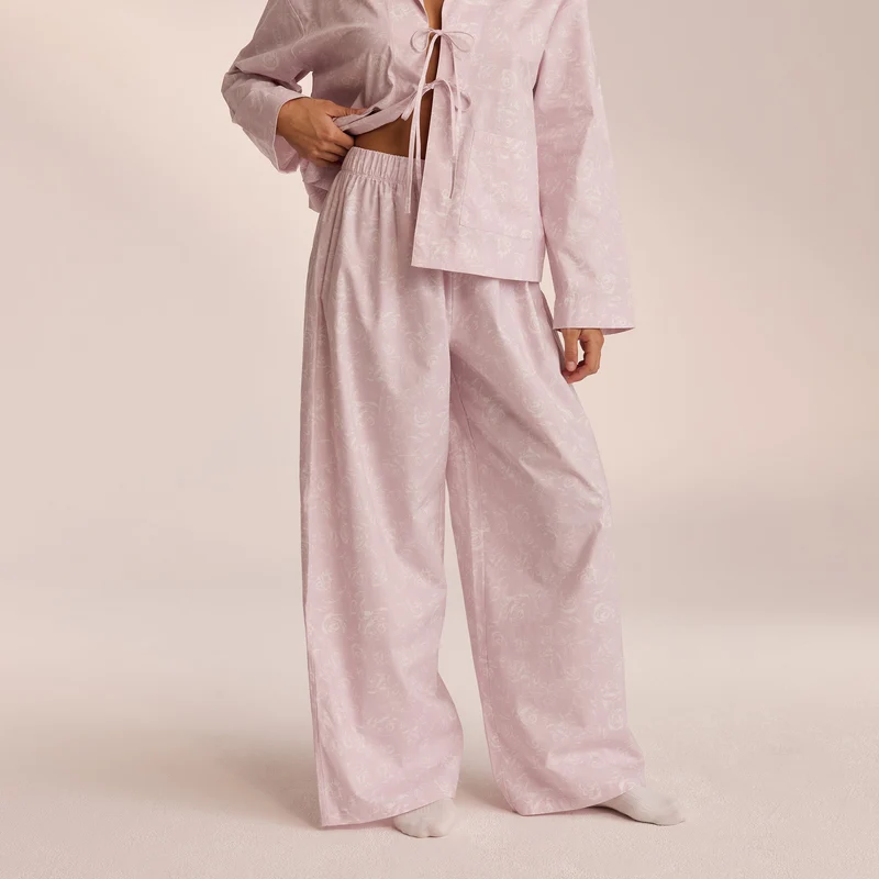 Pantalon de Pyjama en Coton - Lilas