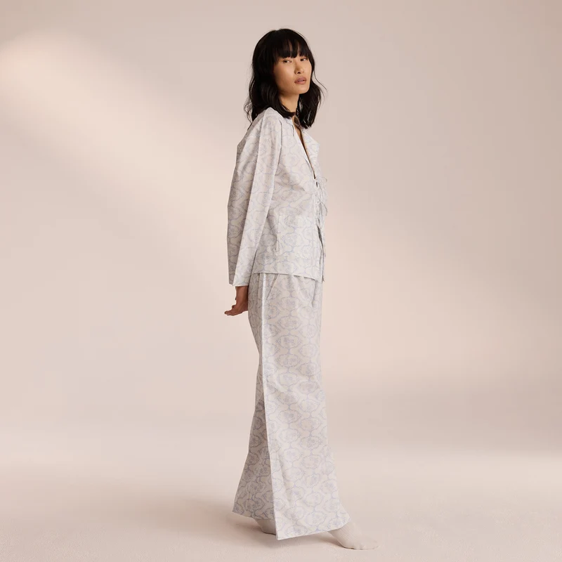 Pantalon de Pyjama en Coton - Bleu