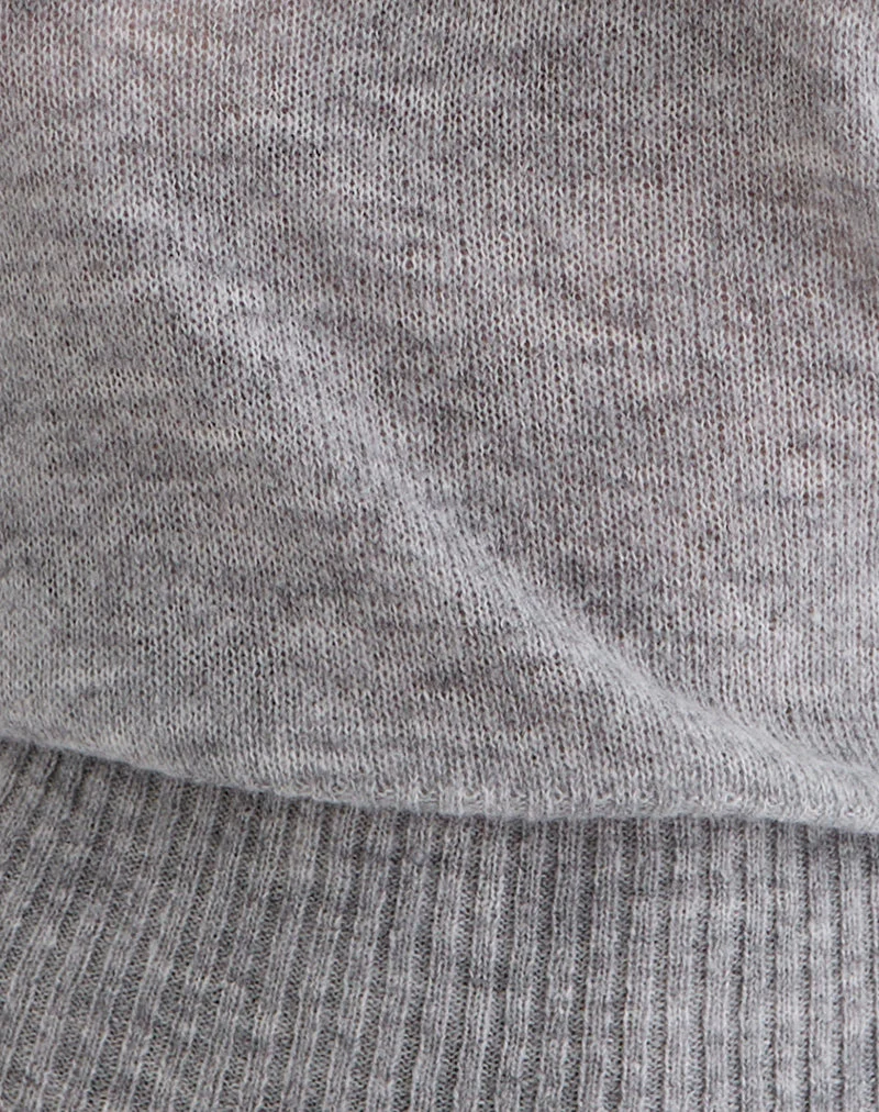 Pull asymétrique Suena gris