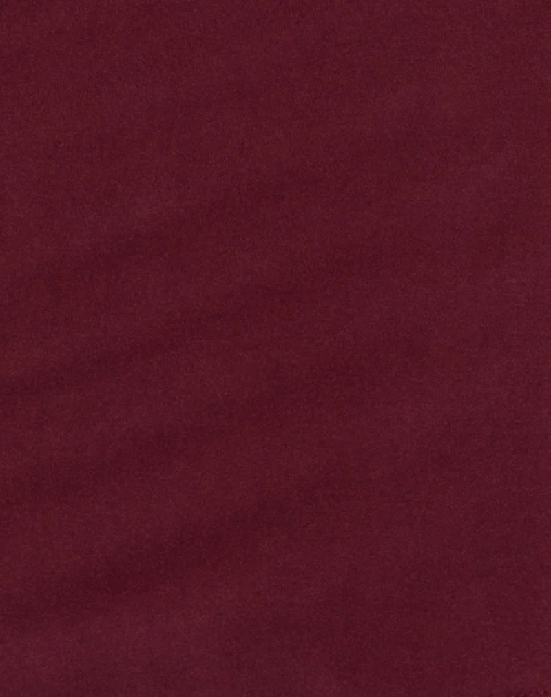 Mini robe Yuzuki en Cupro Burgundy