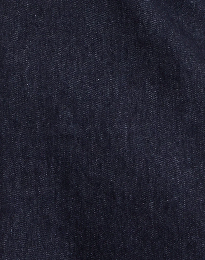 Robe midi Comari en chambray indigo