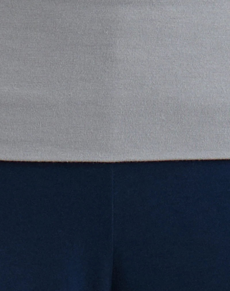Pantalon à revers Coreta, combinaison bleu marine et gris