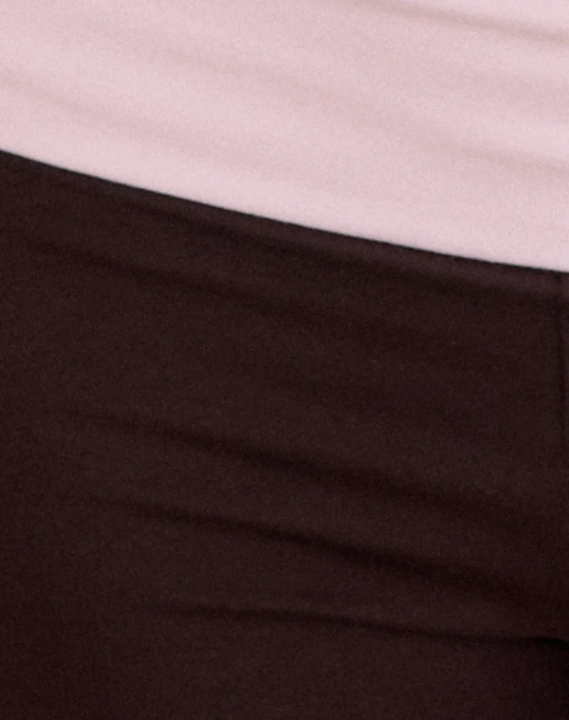 Short « Sea Foldover » en chocolat amer et rose pâle