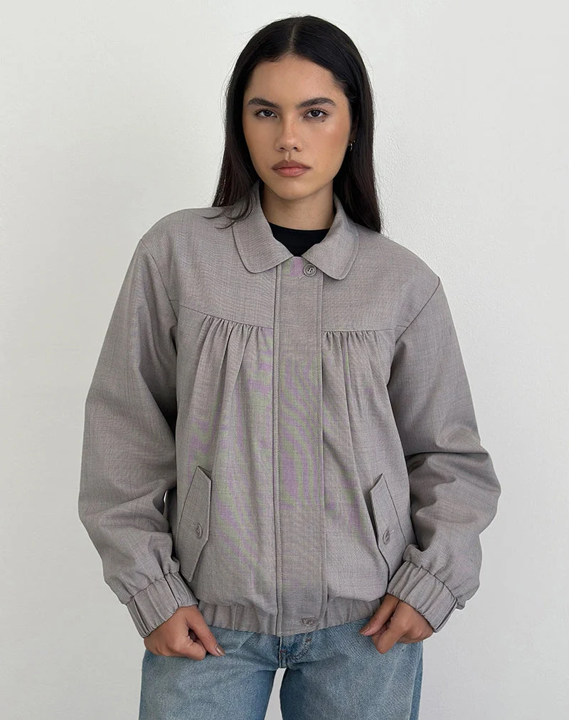 Veste à col Cindari en gris